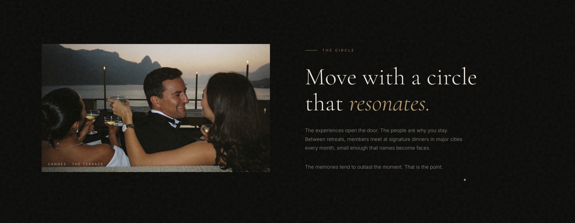 Annum website — move with a circle that resonates